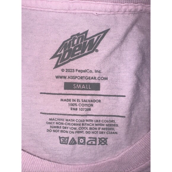 Mtn Dew Speedway 500 Pink T Shirt Size Small Los Angeles California Race Car S - Picture 3 of 4
